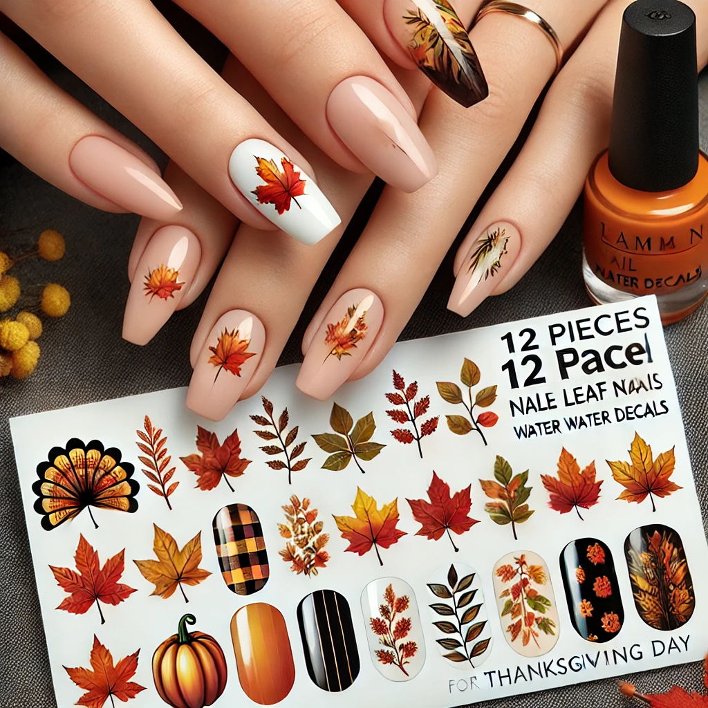 Fall Leaf Nail Designs