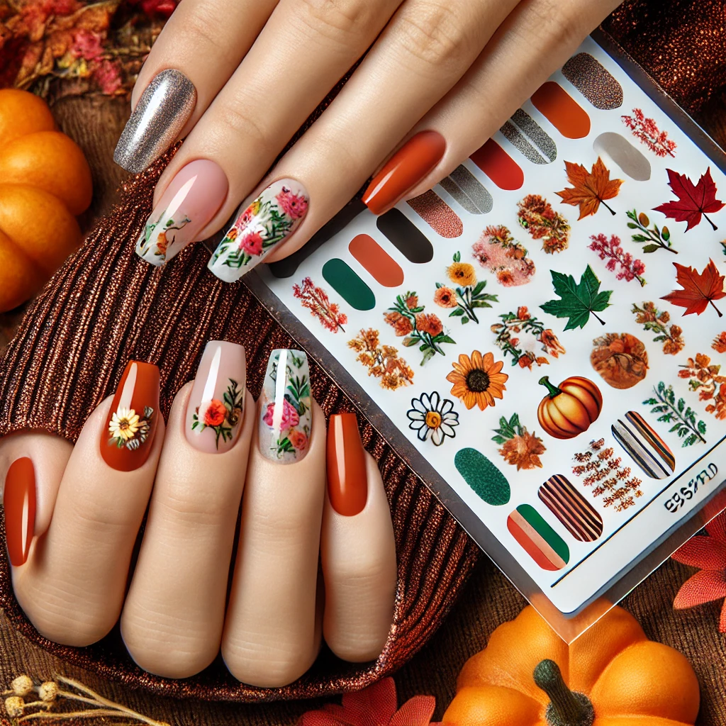 Fall Leaf Nail Designs